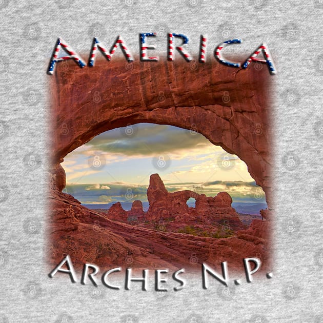 America - Utah - Arches National Park, Turret Arch by TouristMerch